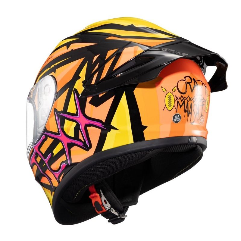 capacete texx spihe maasai laranja e amarelo 60 (mp)