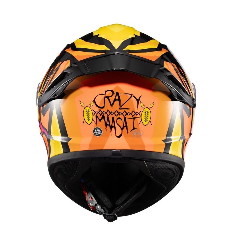 capacete texx spihe maasai laranja e amarelo 60 (mp)