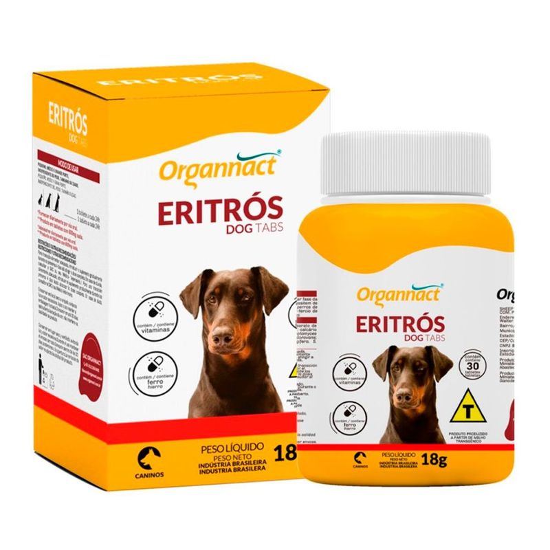 suplemento vitamínico organnact para cães 18g (mp)