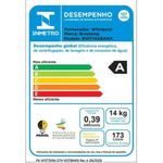 lavadora 14kg braastemp com smart sensor e design compacto branco bwf14abana
