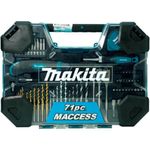 jogo de 71 peças brocas e bits makita e-22589