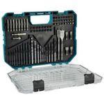 jogo de 75 peças brocas e bits makita e-15126