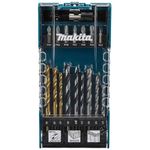 jogo de 17 peças brocas e bits makita d-74887