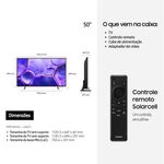 smart tv 4k uhd 50" samsung un50u8600fgxzd