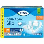 fralda descartável adulto tena dermacare slip m 16 unidades