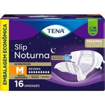 fralda descartável adulto tena slip noturna m 16 unidades