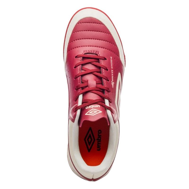 Chuteira Futsal N°40 Umbro Neo-Comfort Vermelho E Branco (MP)