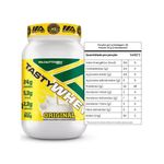 combo mezik tasty whey 900g sabor original adaptogen + creatina 300g max titanium + coqueteleira ftw (mp)