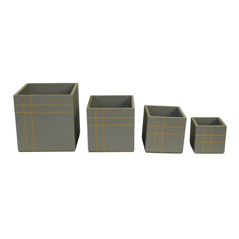 kit cachepô vila serena 4 unidades em mdf (mp)
