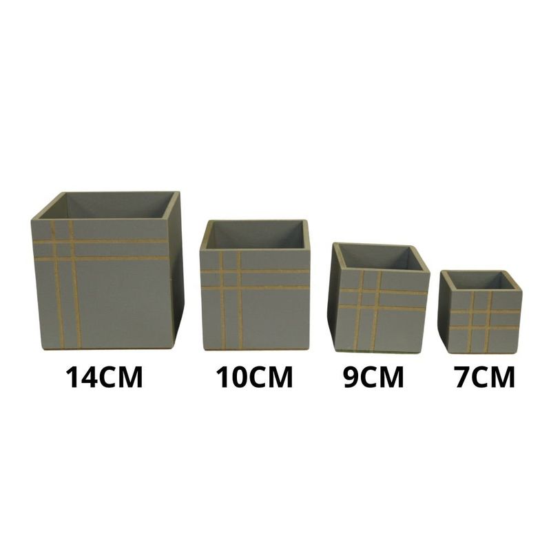 kit cachepô vila serena 4 unidades em mdf (mp)