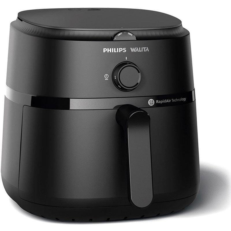 fritadeira philips walita air fryer 6,2 litros série 1000xl na130/00 cor preta