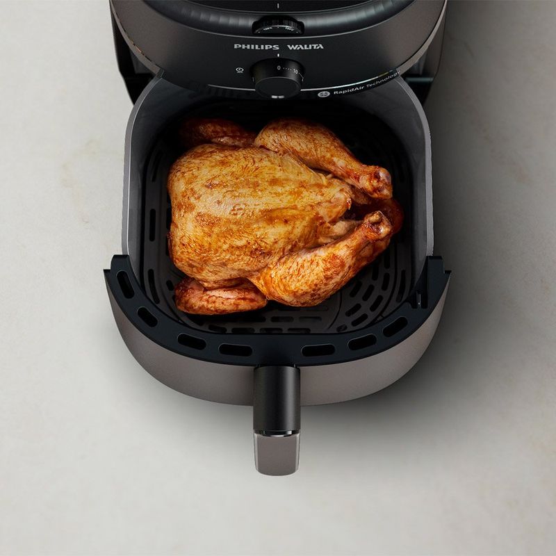 fritadeira philips walita air fryer 6,2 litros série 1000xl na130/00 cor preta