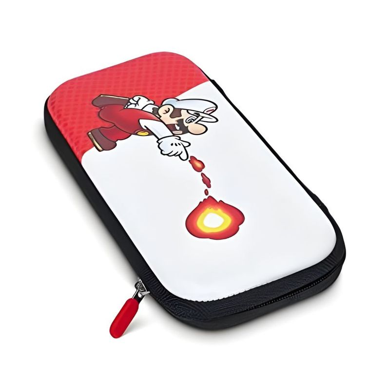 case de proteção para nintendo switch powera oled mario fire ball (mp)