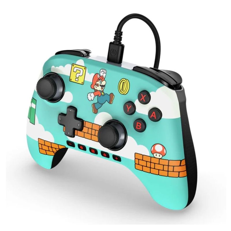 controle com fio nintendo switch 2 power a mario time (mp)