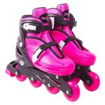 patins bel fix inline rollers radical nº 33/36 rosa (mp)