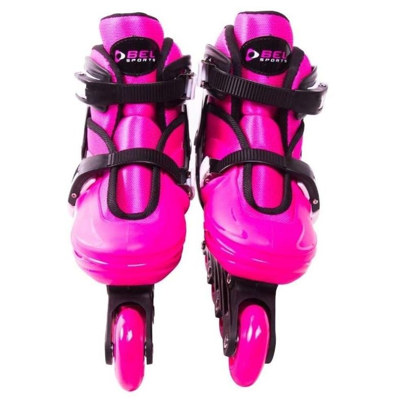 patins bel fix inline rollers radical nº 33/36 rosa (mp)