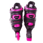 patins bel fix inline rollers radical nº 33/36 rosa (mp)