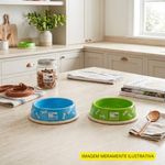 comedouro para cães animal planet antiderrapante 16cm sortido (mp)