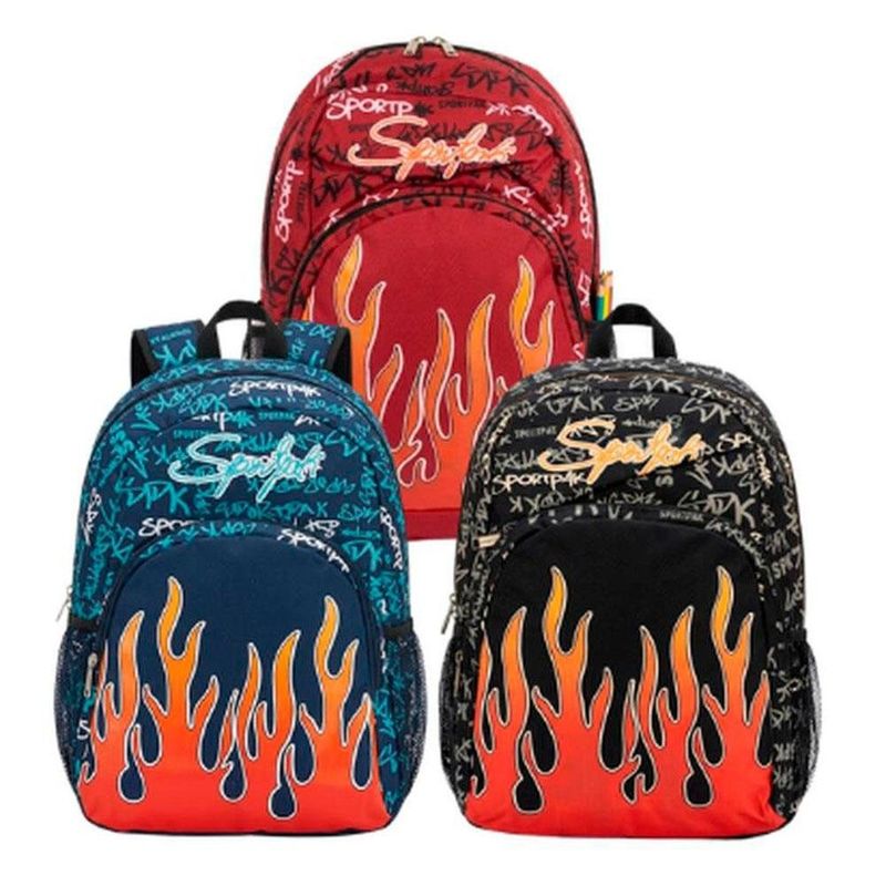 mochila tm sport pack de poliéster 36x46cm sortido (mp)