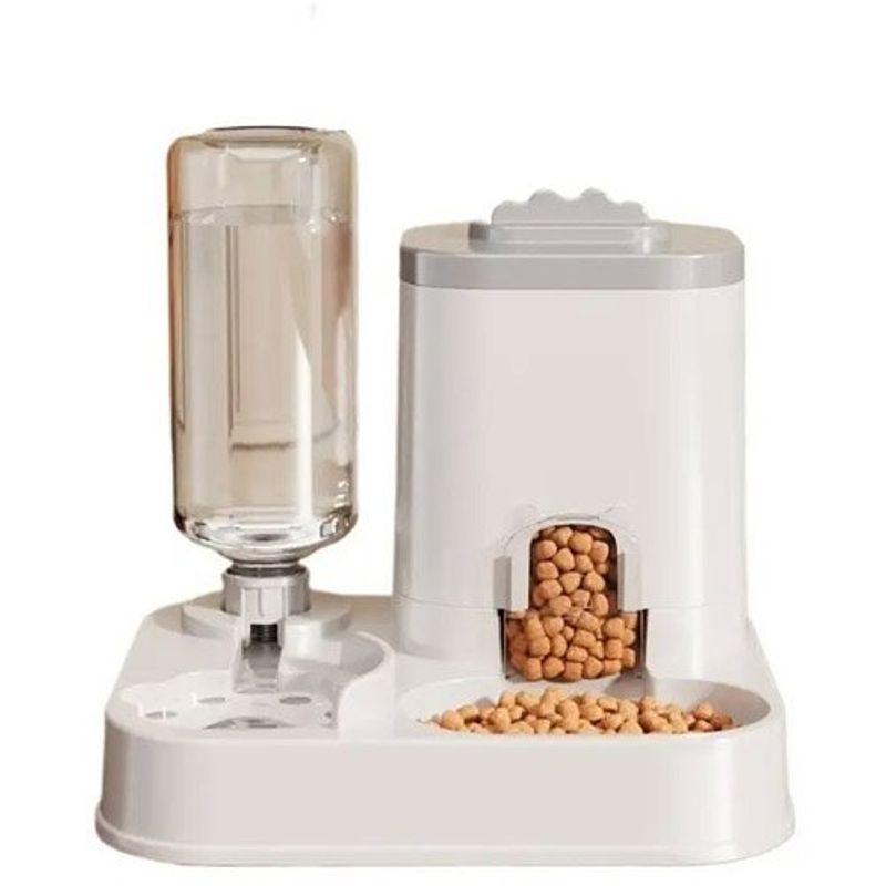 alimentador automático para pets xiongzhi branco e-bi