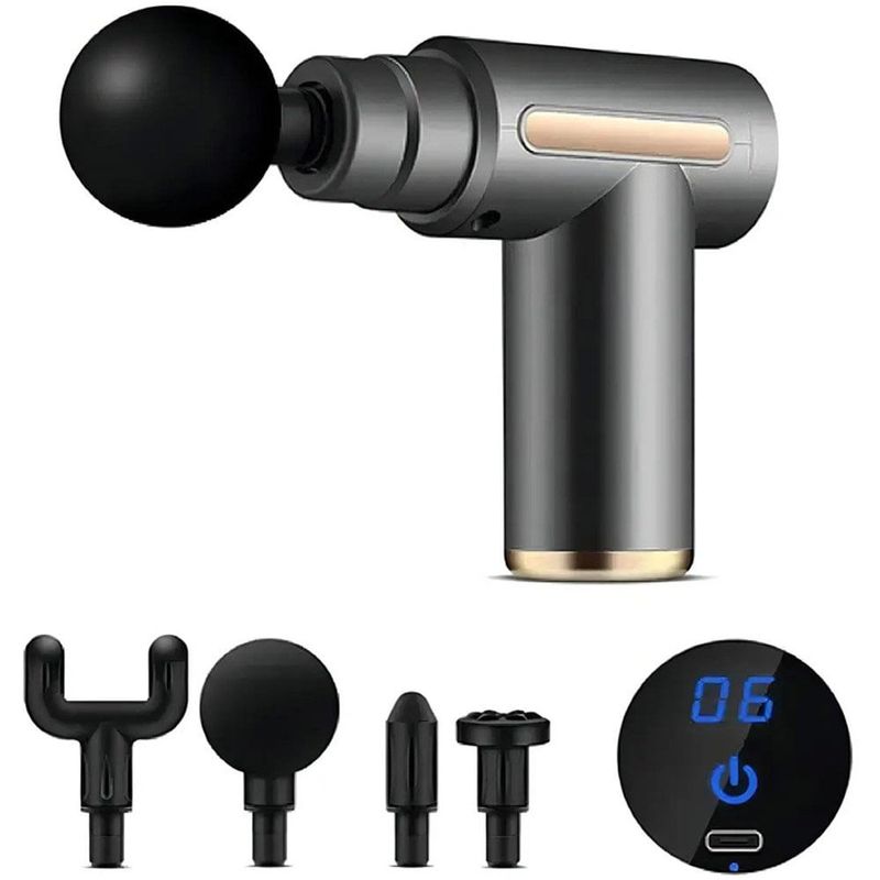 massageador portátil xiongzhi preto e-bi