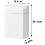 lixeira inteligente xiongzhi com sensor branco e-bi