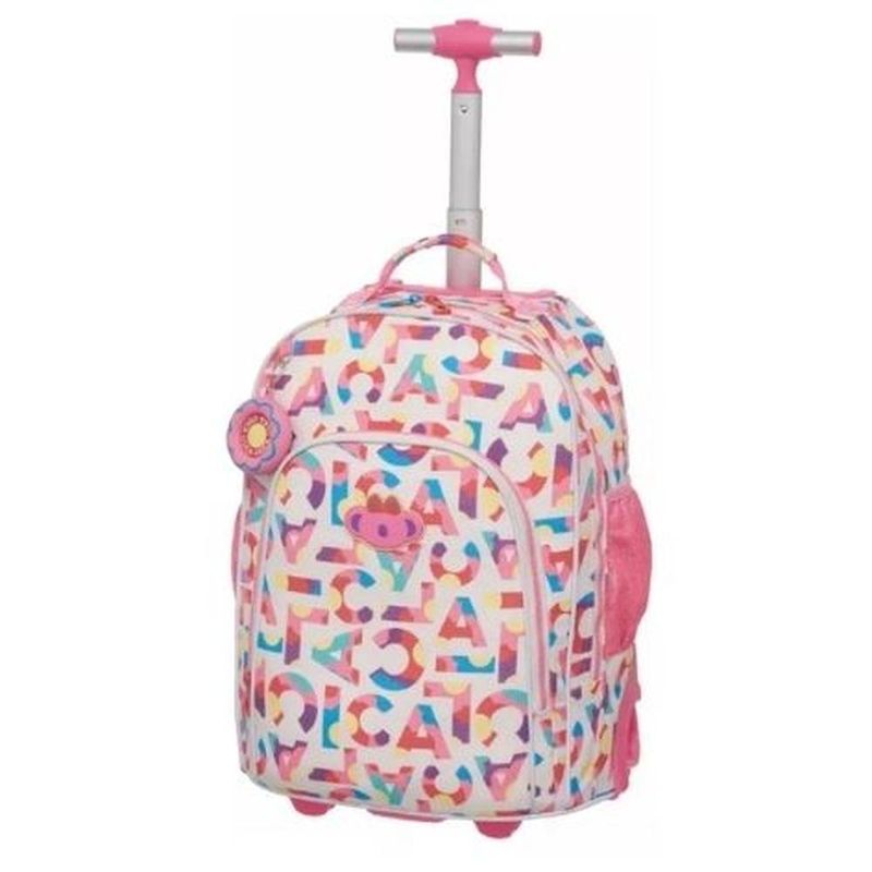 mochila de rodinhas pacific lilica ripilica 45cm colorido 4076 (mp)