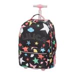 mochila de rodinhas pacific lilica ripilica estrelas 45cm 5276 (mp)