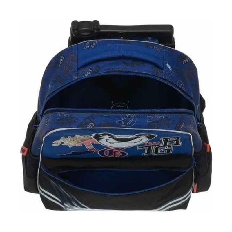 mochila de rodinhas pacific tigor tigre 45cm azul 7s07 (mp)