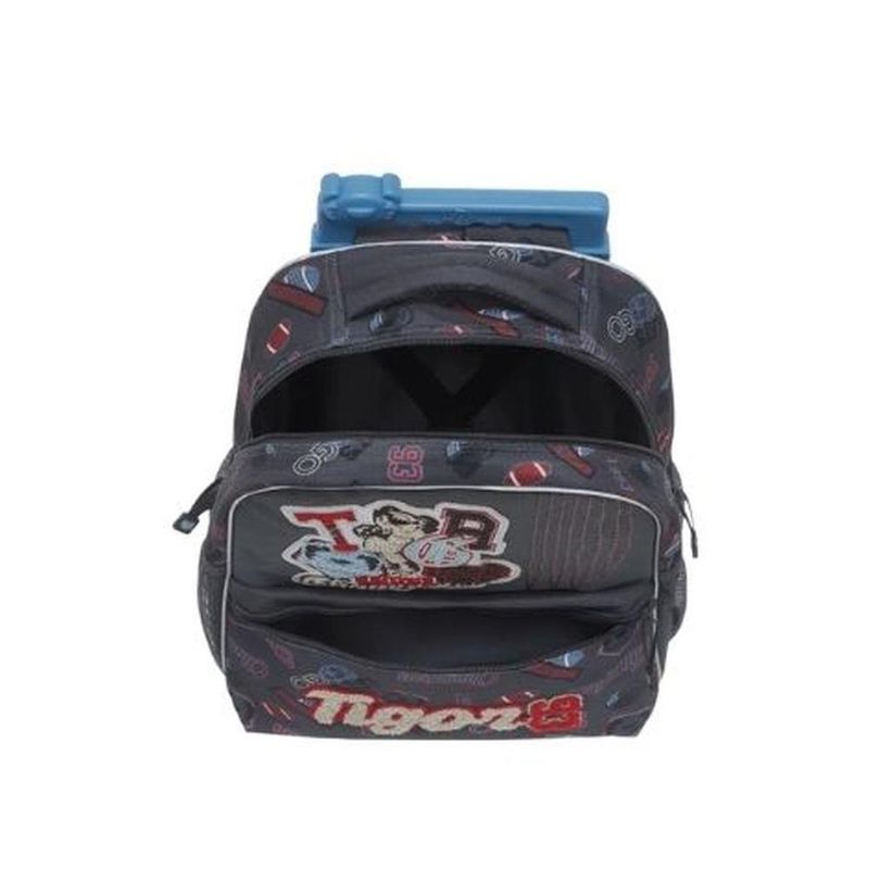 mochila de rodinhas pacific tigor tigre champion 43cm 977u07 (mp)