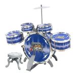 bateria infantil dm toys rock party azul dmt6066 (mp)