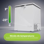 freezer consul horizontal 217 litros branco 127v cha22mbana