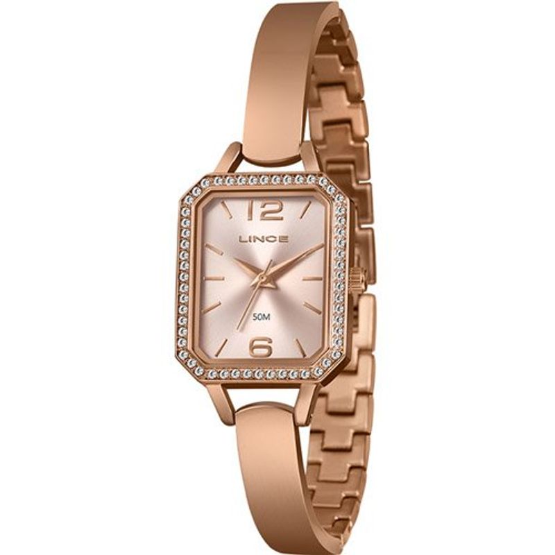 relógio feminino lince rose lqrh298l23-r2rx