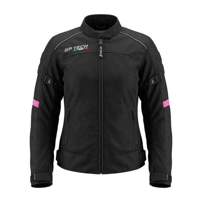 jaqueta feminina gp tech vent preto e rosa g (mp)
