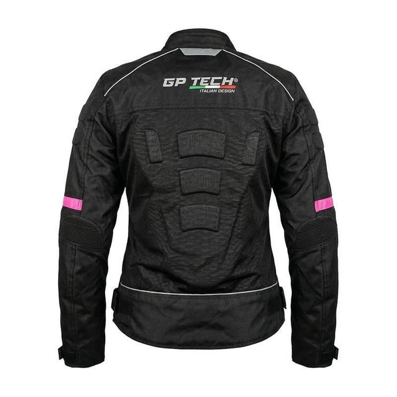 jaqueta feminina gp tech vent preto e rosa g (mp)