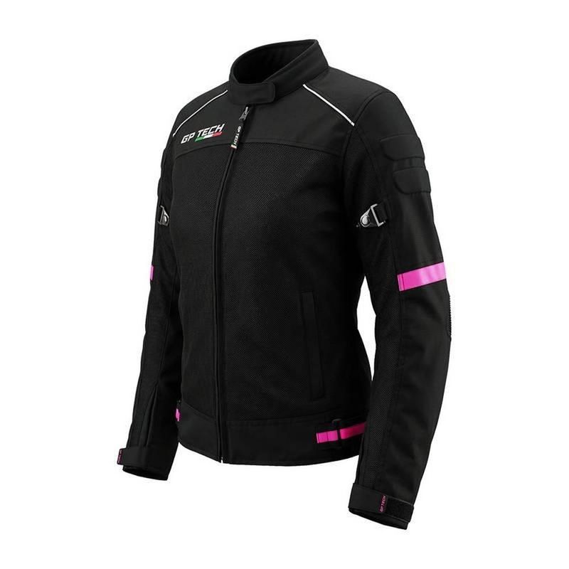 jaqueta feminina gp tech vent preto e rosa g (mp)