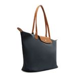 bolsa grande anacapri shopping nylon botão azul (mp)