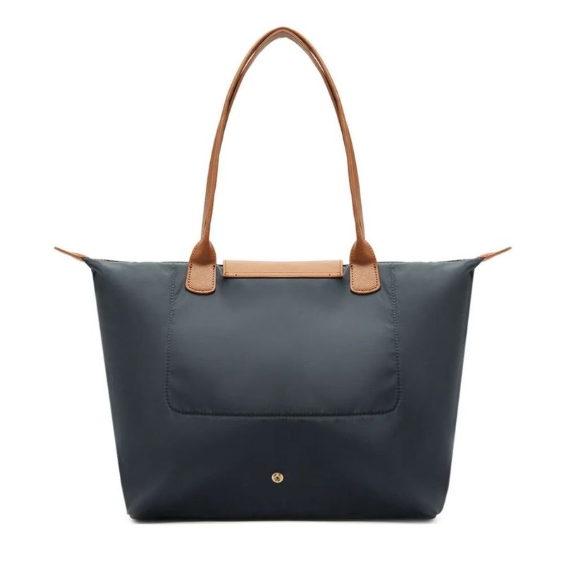bolsa grande anacapri shopping nylon botão azul (mp)