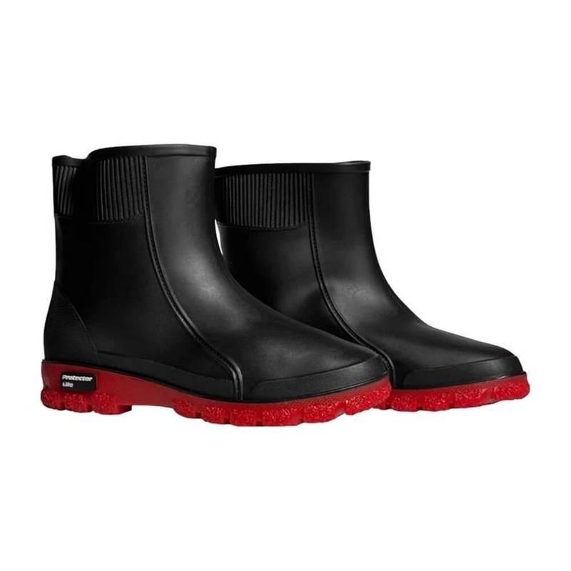bota de chuva nº 40 gp tech protector life cano médio preto e vermelho (mp)