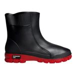 bota de chuva nº 40 gp tech protector life cano médio preto e vermelho (mp)
