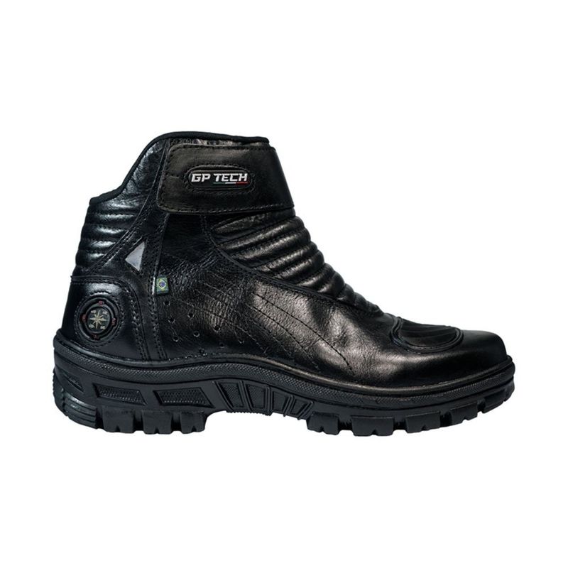 bota gp tech couro nº 43 adventure preto (mp)