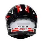capacete gp tech sense army preto e vermelho 60 (mp)
