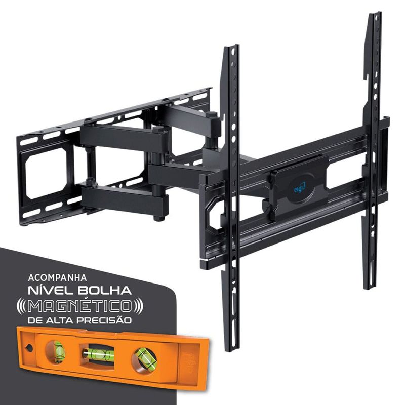 suporte para tv elg de 26" a 75" preto a02v4wp