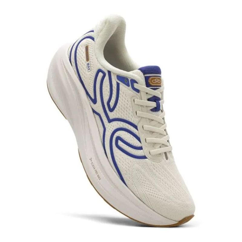 Tênis Corrida Feminino Nº40 Olympikus Corre Max Branco e Azul