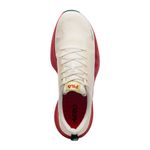 tênis corrida feminino nº34 fila aero skyfoam bege e vermelho (mp)
