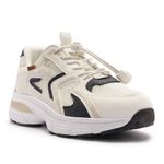tênis casual feminino nº36 anacapri robusto sporty branco off marinho (mp)