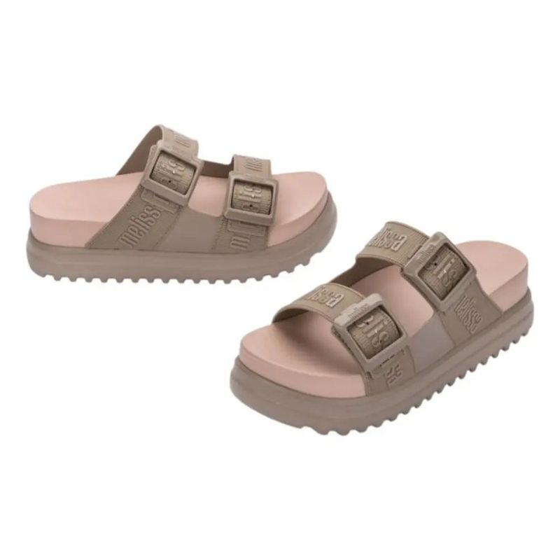 Sandália Plataforma Feminina Nº36 Melissa Cozy Slide Bege