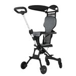 carro de passeio infantil guta guti divertido até 25kg preto dmt6934 (mp)