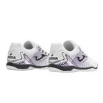 chuteira masculina futsal nº37 joma máxima branco roxo (mp)