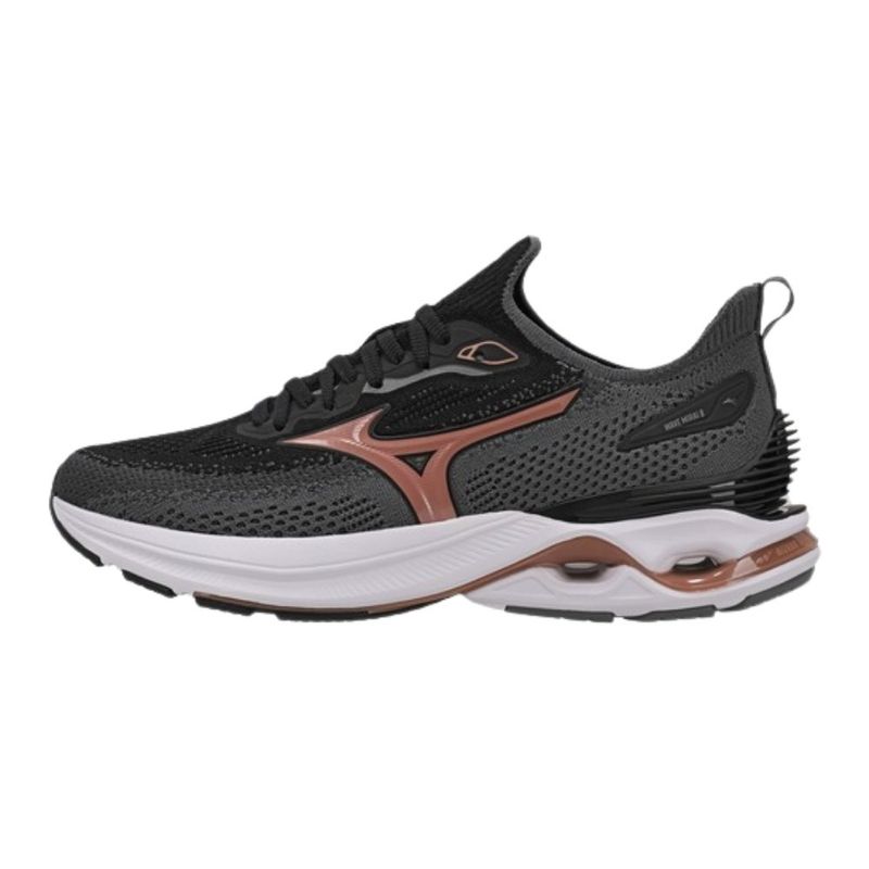 Tênis Corrida Feminino Nº38 Mizuno Wave Mirai 8 Preto